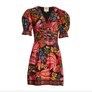 NWT Farm Rio Spring Banana Mini Dress, Size XS.